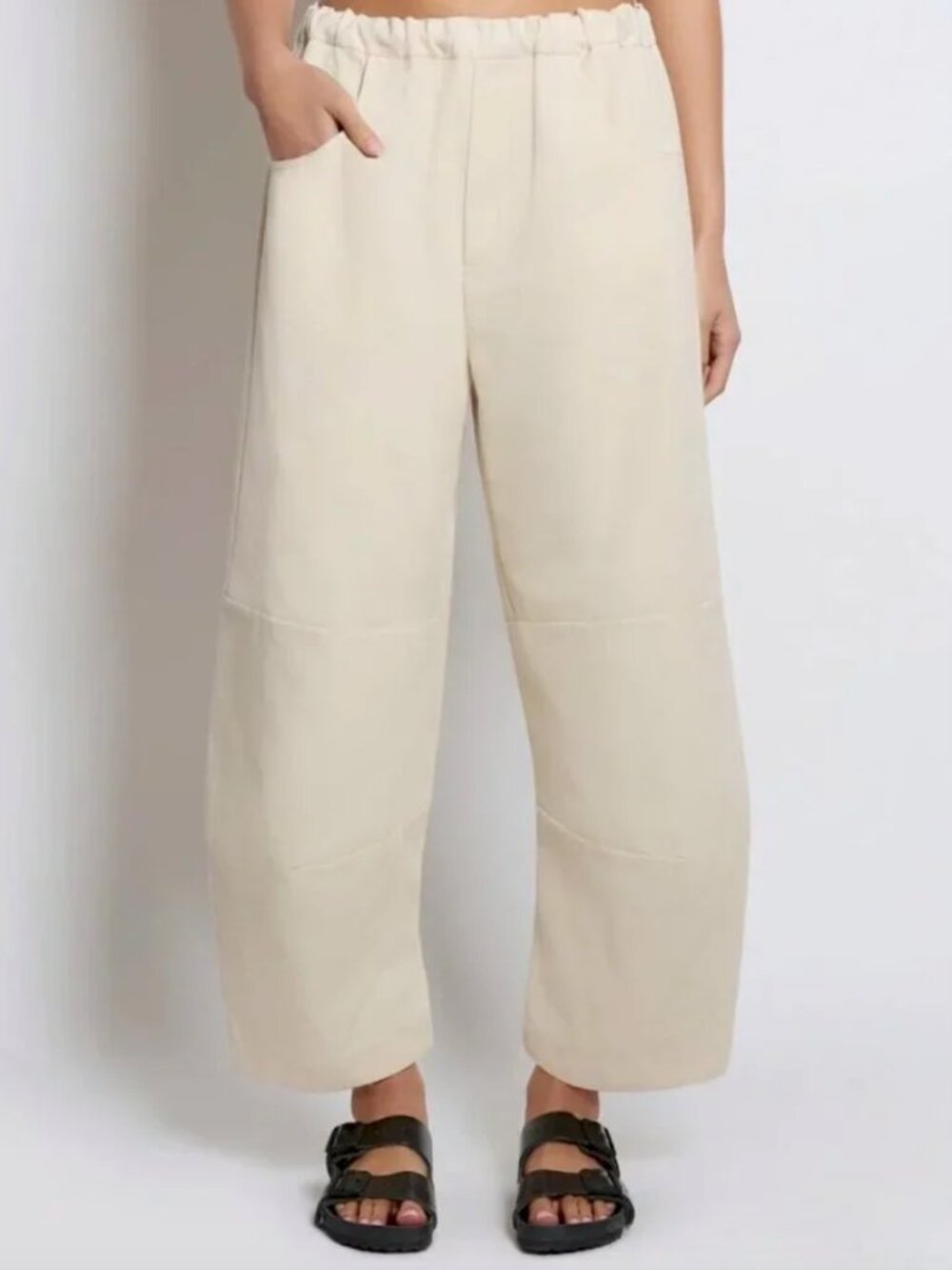 Roucha Pace Canvas Pant in Ecru